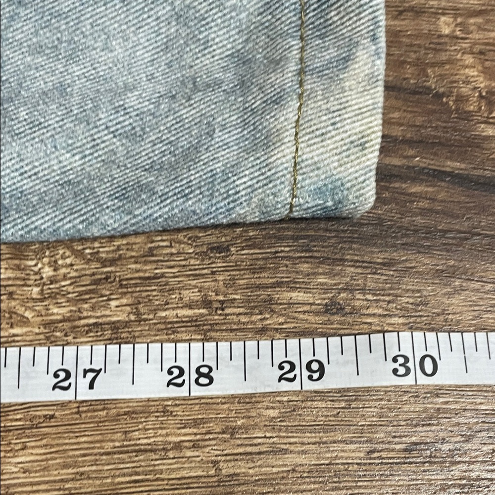 Embellished Blue Wide Leg Jeans - Picture 4 of 6